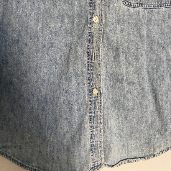 Great Condition Vintage Limited Jeans Women's Chambray Denim Button Down Shirt M - Picture 6 of 7